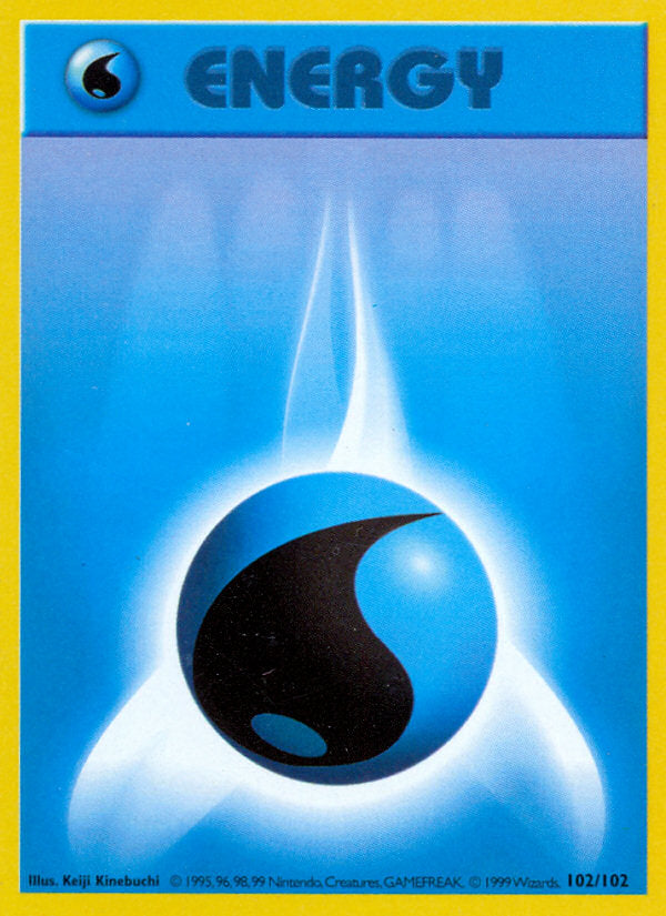 Base set Water Energy #102/102 shadowless